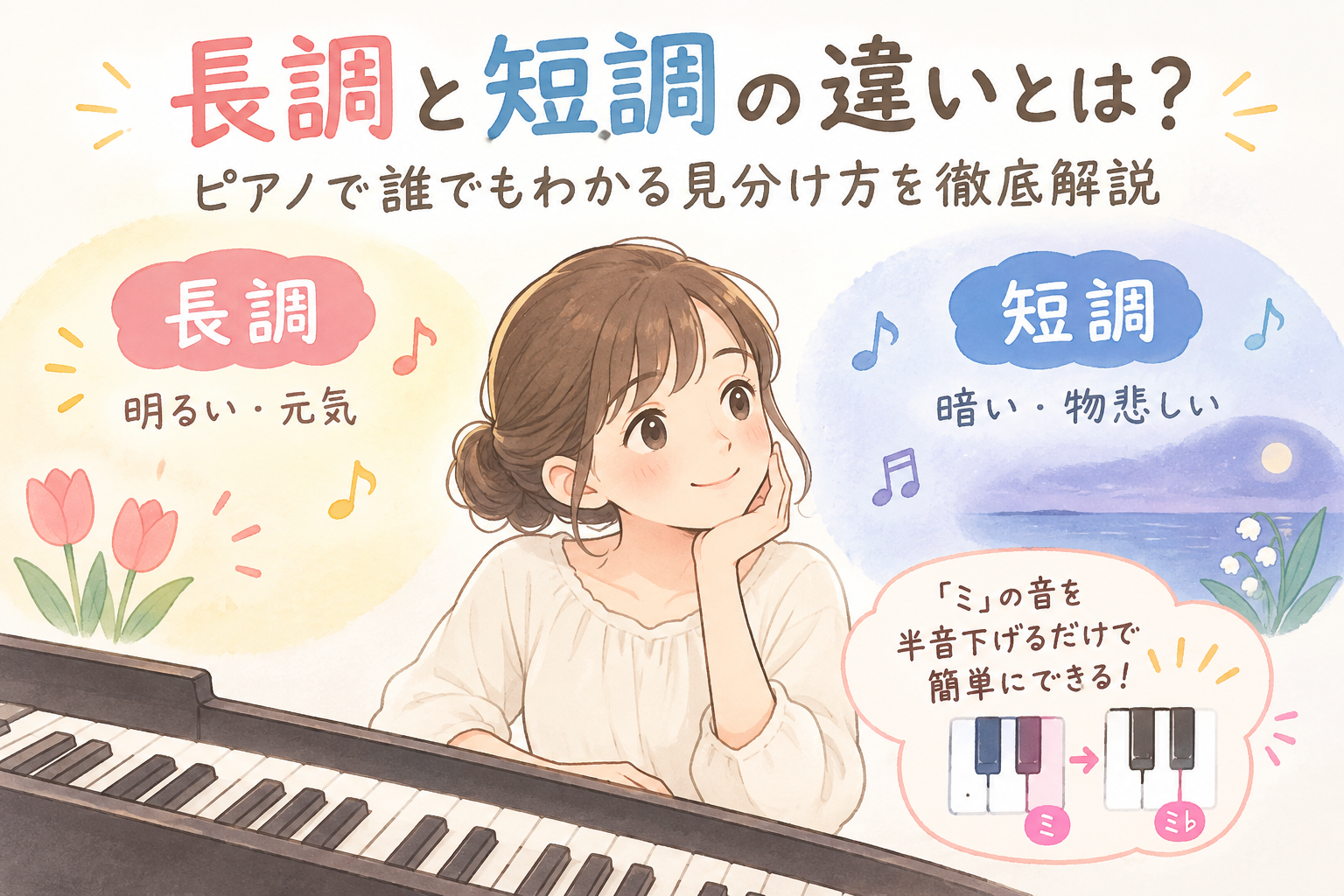 ♯242　長調と短調の違いとは？ピアノで誰でもわかる見分け方を徹底解説